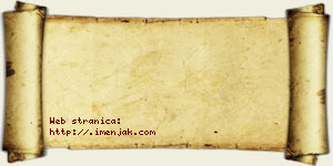 Joakim Vitkovčanin vizit kartica